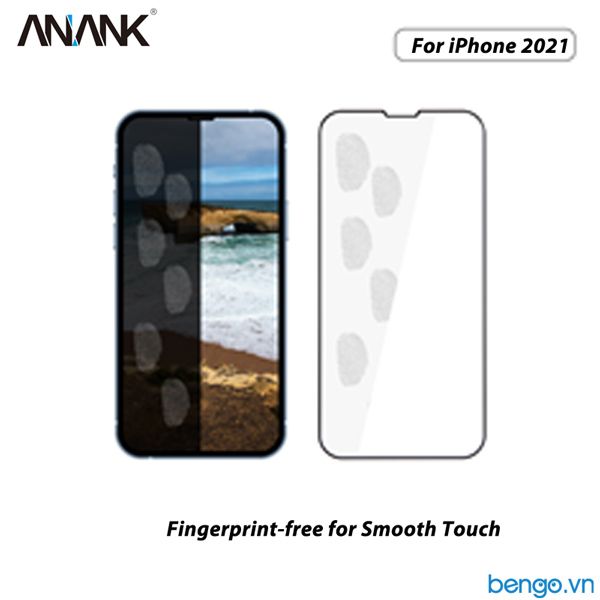  Dán Cường Lực iPhone 13/13 Pro ANANK 2.5D Full Chống Vân Tay 