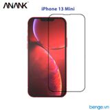  Dán Cường Lực iPhone 13 Mini ANANK 2.5D Full Viền Đen 