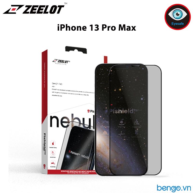  Dán Cường Lực iPhone 13/13 Pro/13 Pro Max ZEELOT PIshield Nebula Chống Ánh Sáng Xanh 