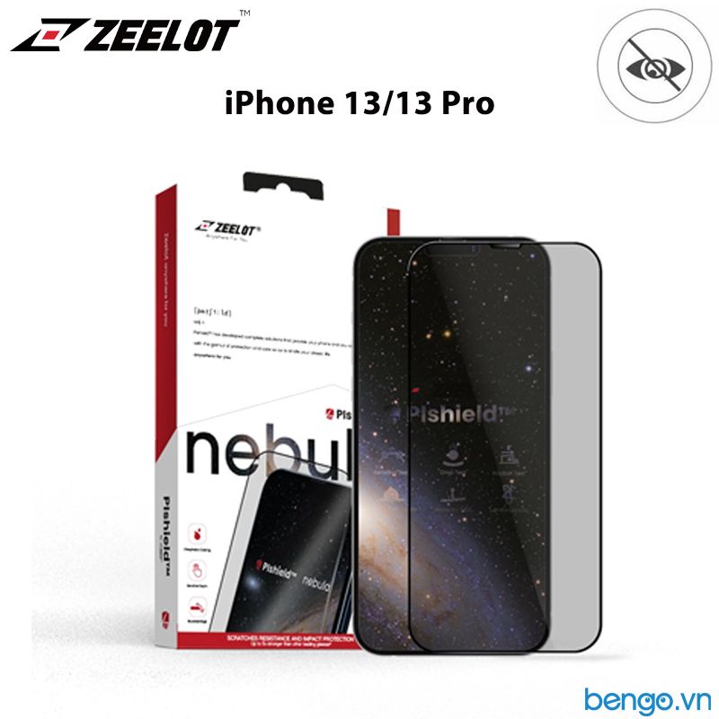  Dán Cường Lực iPhone 13/13 Pro/13 Pro Max ZEELOT PIshield Nebula Chống Nhìn Trộm 