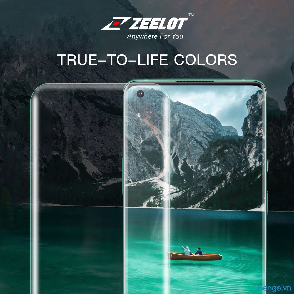  Dán Cường Lực OnePlus 8 Pro Loca UV Zeelot PureGlass 3D Clear 