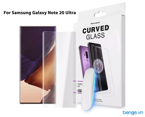  Dán Màn Hình Cường Lực Samsung Galaxy Note 20 Ultra 3D Full Keo UV 