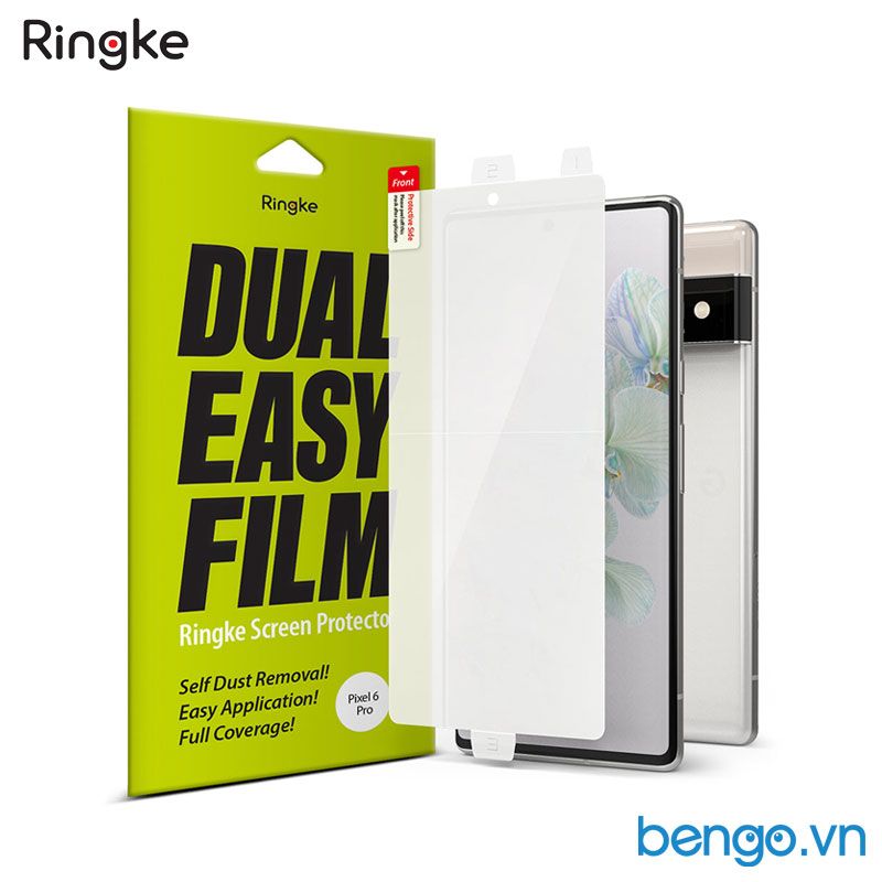  Dán Full Màn Hình Google Pixel 6 Pro RINGKE Dual Easy Film (Hộp 2 Miếng) 