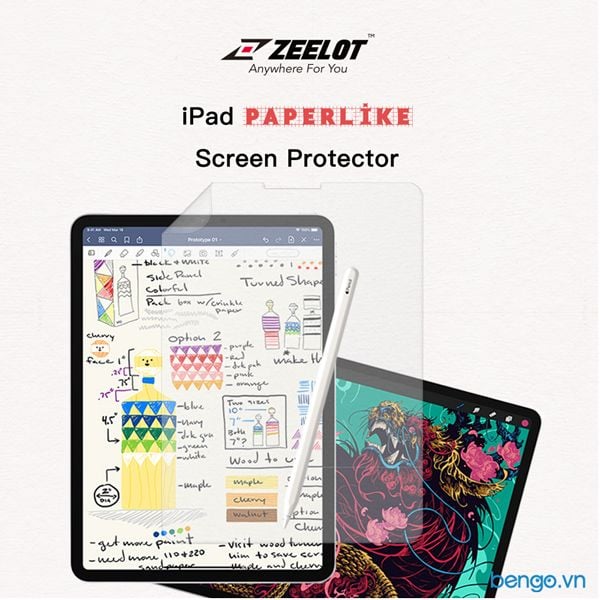  Dán Màn Hình iPad Paper-Like Zeelot Cao Cấp 