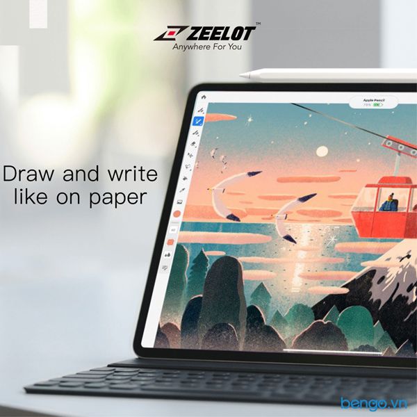  Dán Màn Hình iPad Paper-Like Zeelot Cao Cấp 