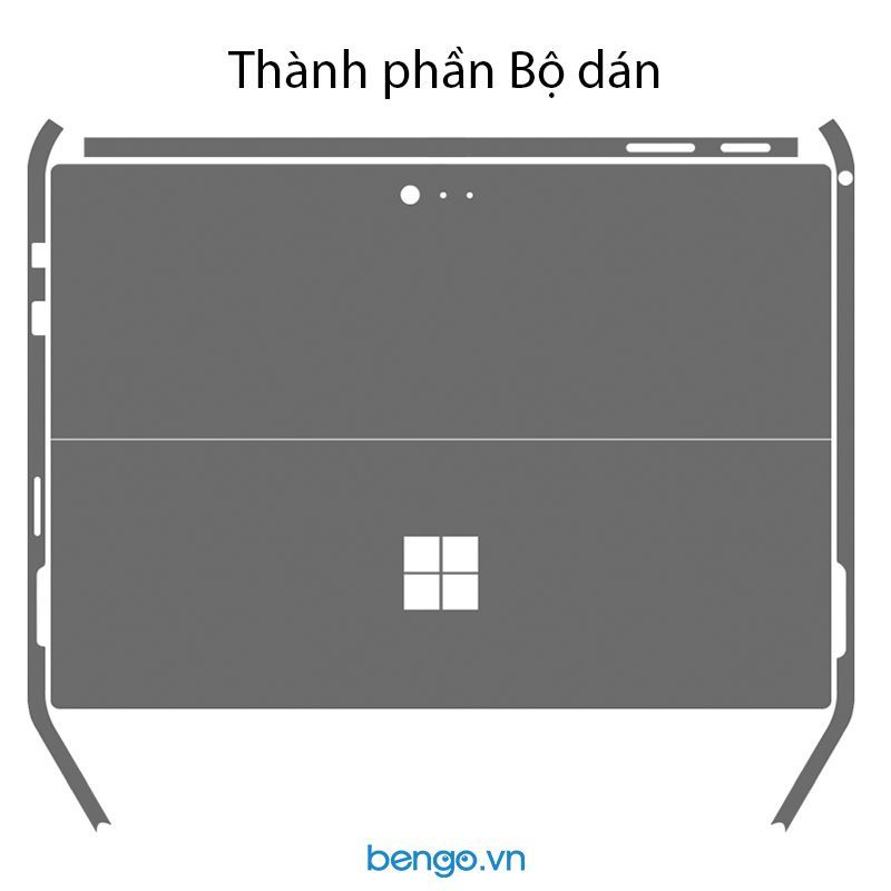  Dán mặt lưng và viền Surface Pro 7/6/5/4 Aluminum skin 