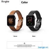  Dây Đeo Apple Watch 45mm / 44mm / 42mm RINGKE Leather One Classic 