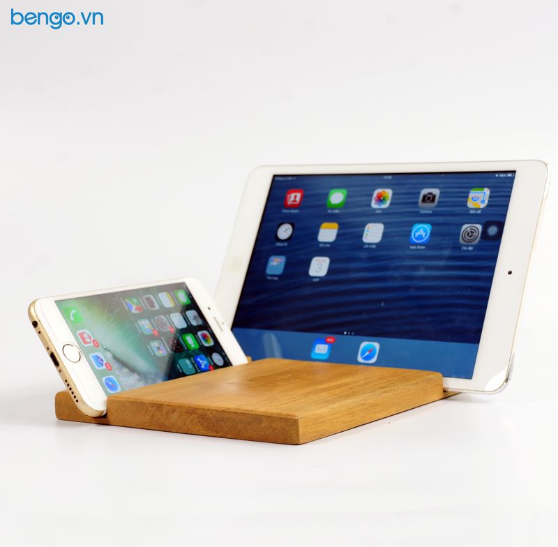  Đế dựng điện thoại, tablet bằng gỗ 