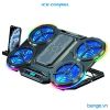 Giá đỡ tản nhiệt laptop ICE Coorel Q5 5 quạt có đế làm lạnh