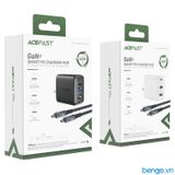  Sạc nhanh ACEFAST A19 GaN 65W cổng USB-C + USB-A + HUB (US) - Bảo hành 24 tháng 