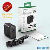  Fast Charge Wall Charger A39 PD100W GaN (3xUSB-C + USB-A) US - Đen 