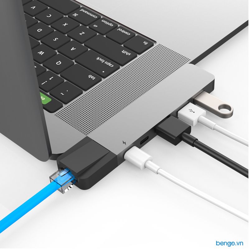  Cổng chuyển Hyperdrive NET 6 in 2 Hub USB-C cho MacBook Pro và MacBook Air - GN28N 