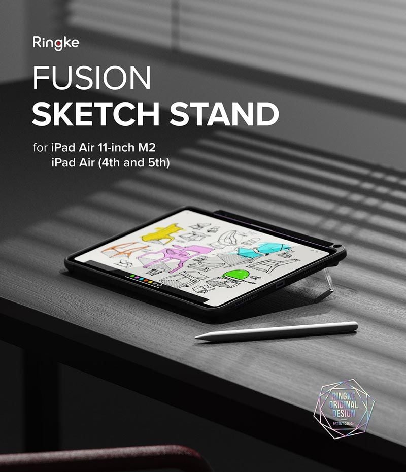  Ốp lưng iPad Air 6 M3/M2 13-inch / Air 6 M3/M2 11-inch / Air 5 / Air 4 Ringke Fusion Sketch Stand 