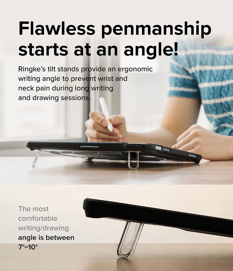  Ốp lưng iPad Air 6 M3/M2 13-inch / Air 6 M3/M2 11-inch / Air 5 / Air 4 Ringke Fusion Sketch Stand 