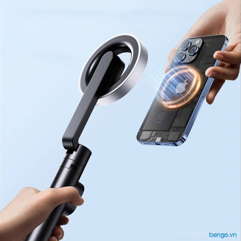  Gậy Selfie chụp ảnh MagSafe 3 chân có bluetooth dài 0.7m 
