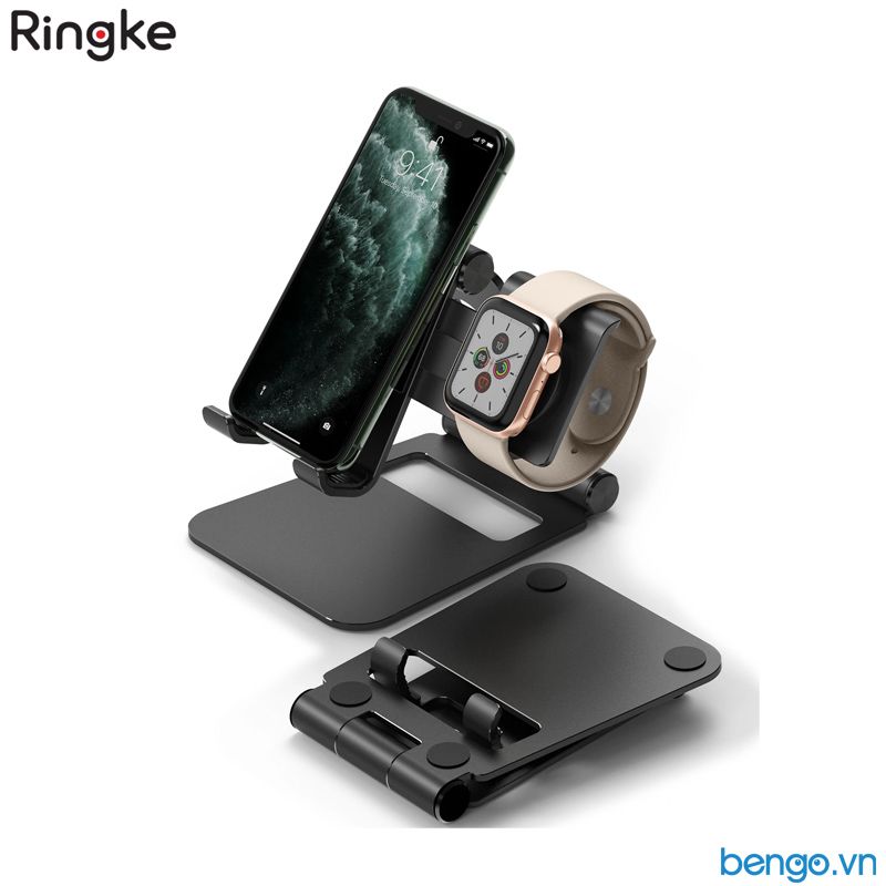  Giá Đỡ 2 In 1 RINGKE Super Folding Stand Cho Apple Watch 
