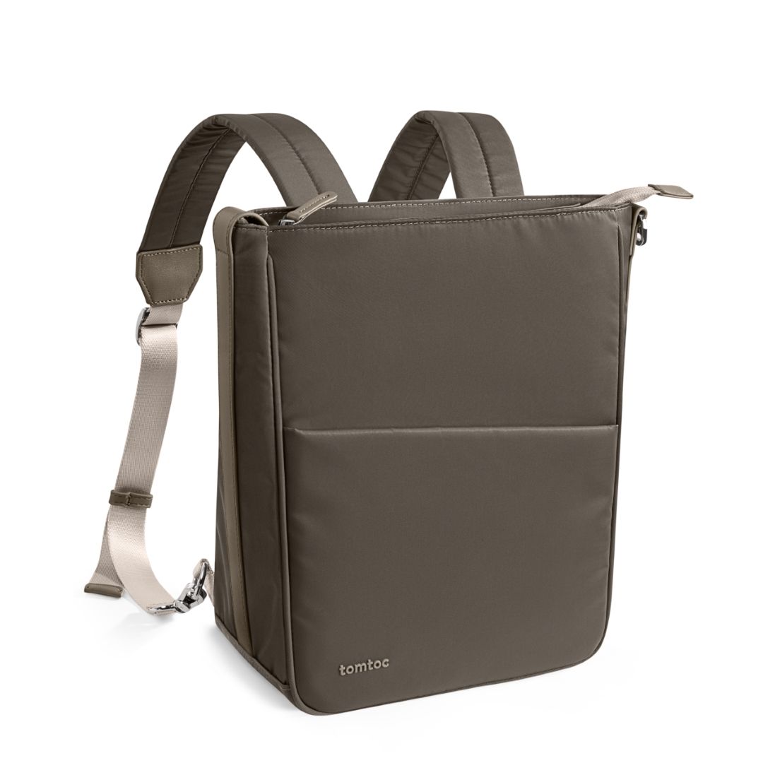  TÚI ĐEO KIÊM BALO TOMTOC (USA) SLASH SLING BAG TAUPE ULTRABOOK 11