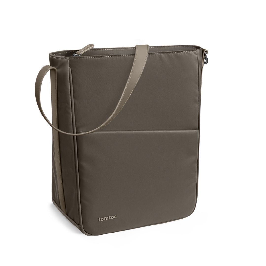  TÚI ĐEO KIÊM BALO TOMTOC (USA) SLASH SLING BAG TAUPE ULTRABOOK 11