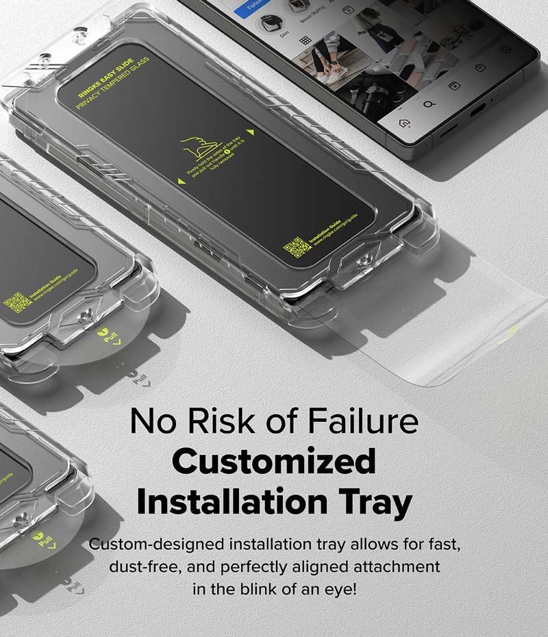  [Combo 2] Dán cường lực chống nhìn trộm Samsung Galaxy S25 Ultra RINGKE Easy Slide Privacy Tempered Glass 