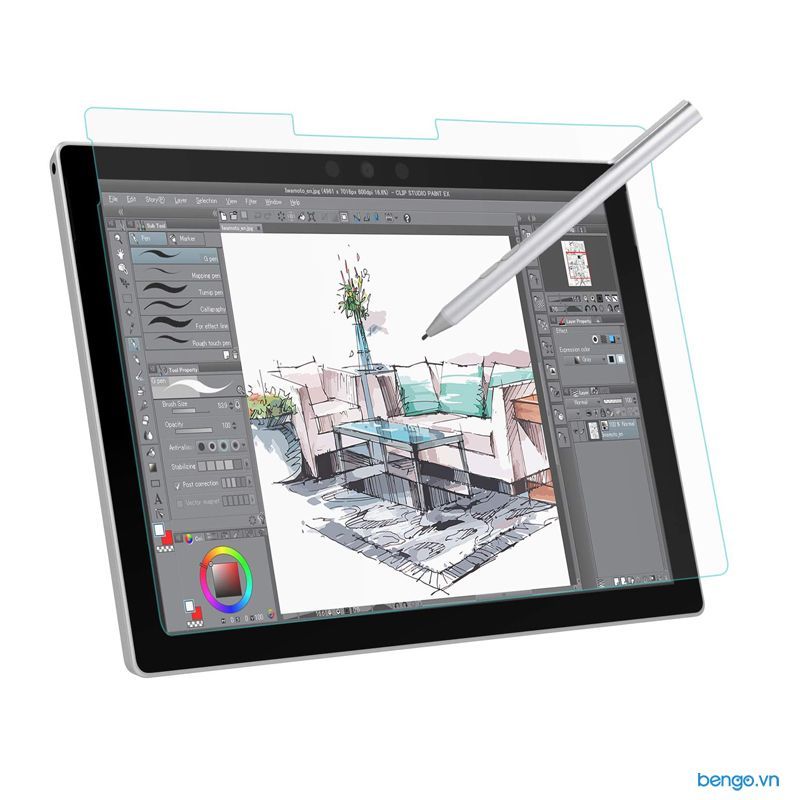  Dán màn hình Microsoft Surface Pro 9/ Pro 8/ Pro 7/7+/6/5/4/Laptop 1/2/3/4 Paper-like chống vân tay 