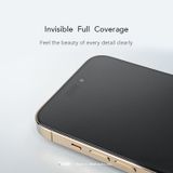  Cường lực Hoda iPhone 16 Pro Max 2 in 1 Chống nhìn trộm + chống vân tay (kèm khung dán lấy bụi) 