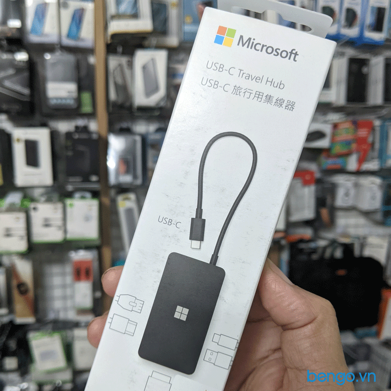  HUB Microsoft Travel USB Type-C 5 in 1 - Xám 