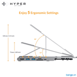  Giá Đỡ Kiêm Hub Hyperdrive USB-C 7 In 1 (Hub Stand) - HD71HS 