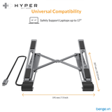  Giá Đỡ Kiêm Hub Hyperdrive USB-C 7 In 1 (Hub Stand) - HD71HS 