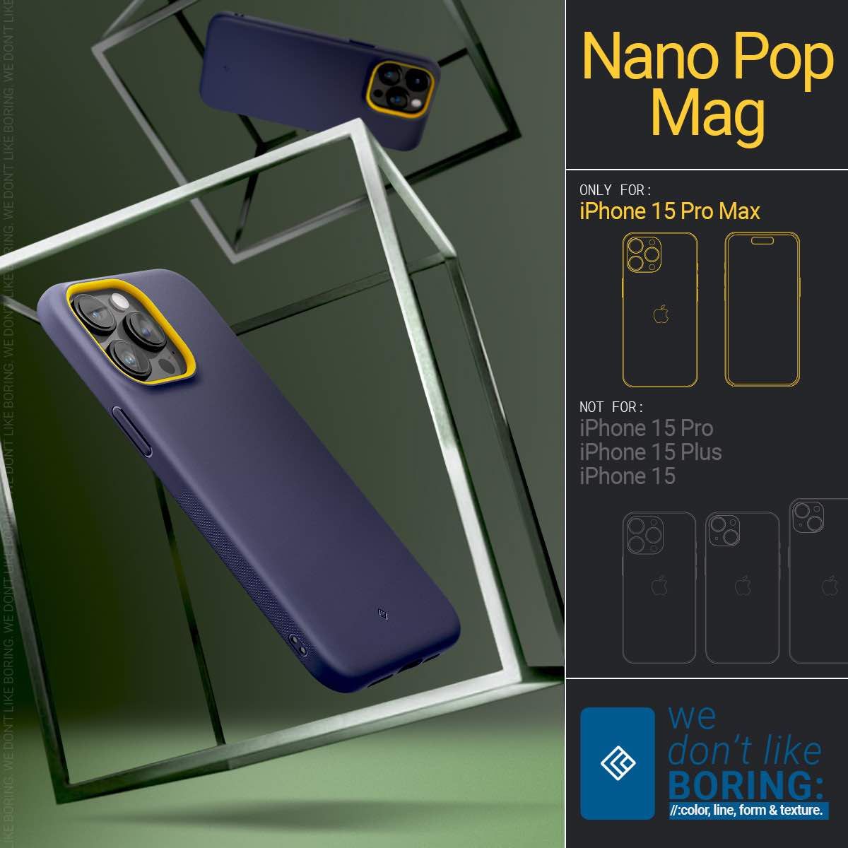  Ốp lưng iPhone 15 Pro Max Spigen Caseology Nano Pop Magfit 