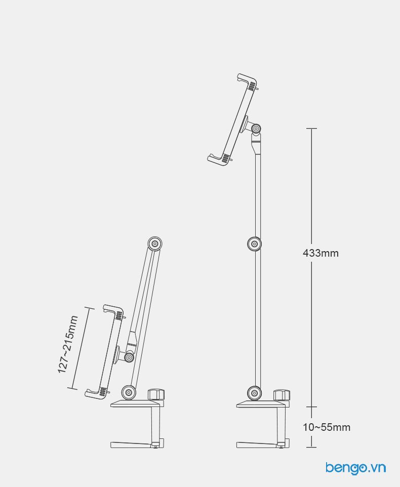  Giá đỡ iPad, điện thoại, máy tính bảng xoay 360 UP - AP-7LC 