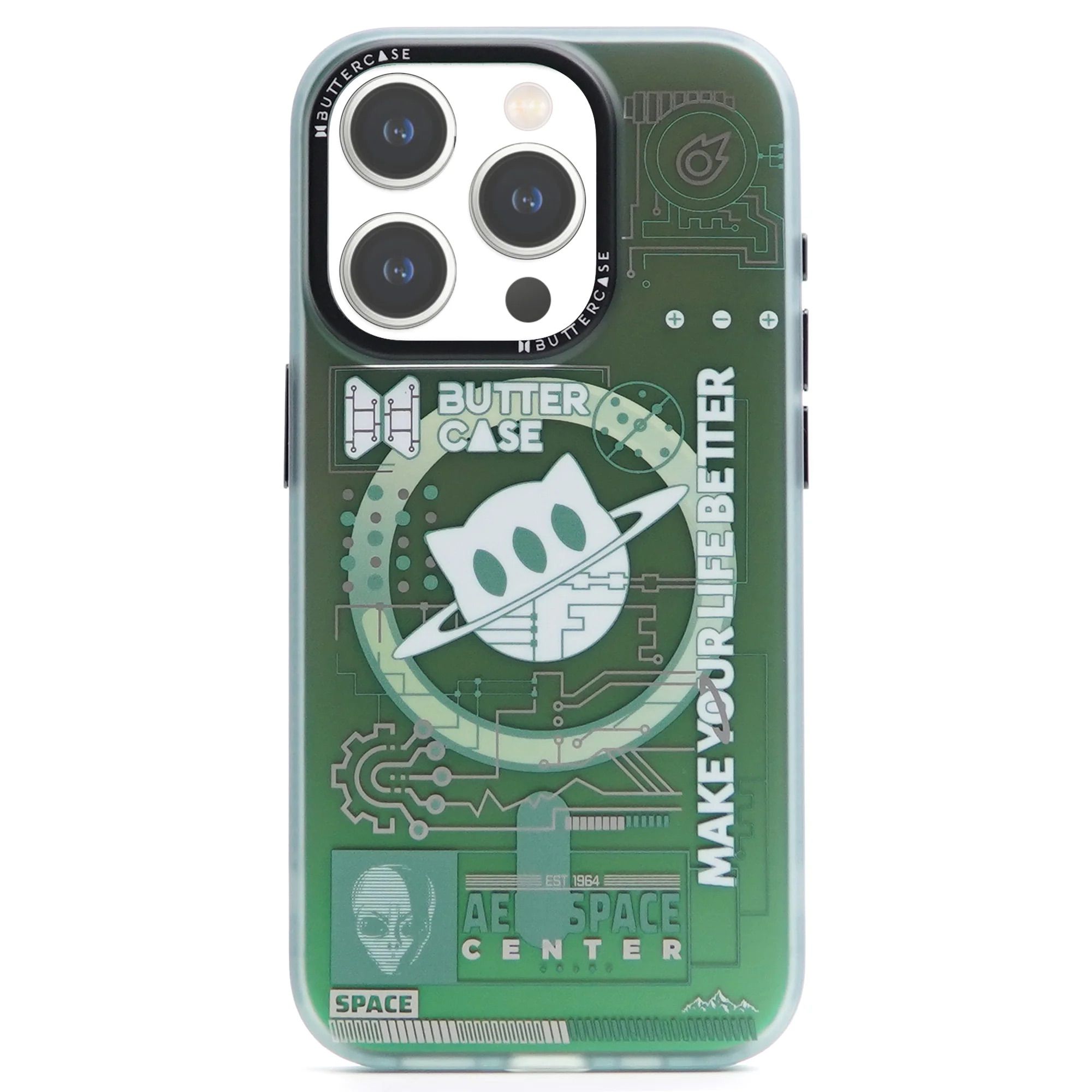  BUTTERCASE Mars-Mission Series iPhone 15 Pro Max/15 Pro Case | Mysterious Green 