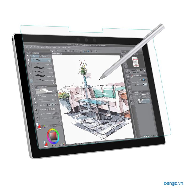  Dán Màn Hình Microsoft Surface Go 2/3 Paper-Like Chống Vân Tay 