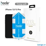  Dán Cường Lực IPhone 16e/14/13/13 Pro HODA Full Clear AGbC Corning Kèm Khung Dán 