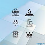  Dán Cường Lực IPhone 16e/14/13/13 Pro HODA Full Clear AGbC Corning Kèm Khung Dán 