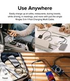  Cáp sạc nhanh đa năng RINGKE 3-in-1 Fast Charging Multi Cable 1.2M 