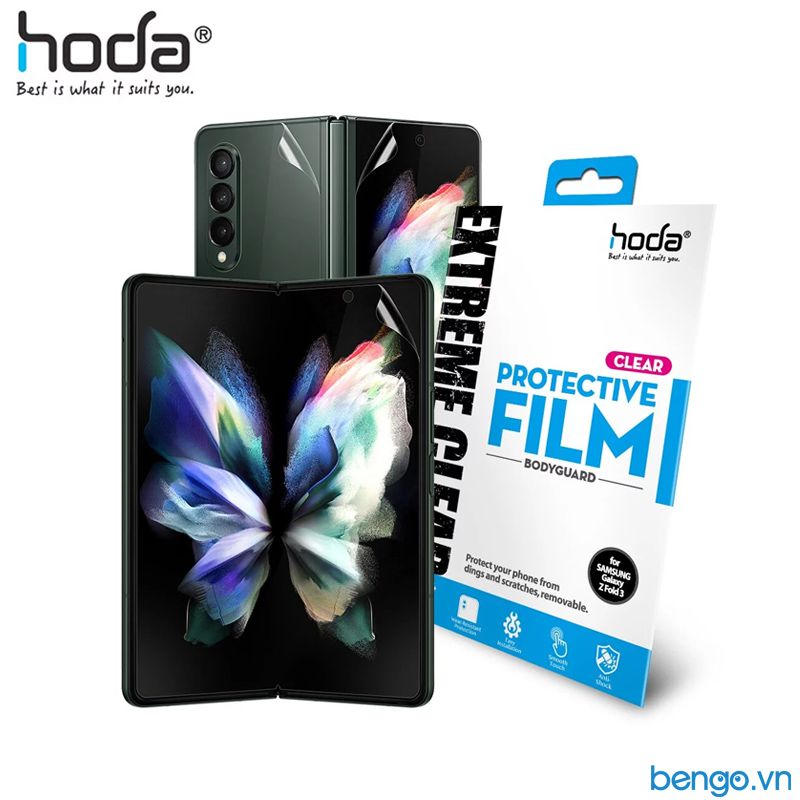  Bộ Dán 3 in 1 Film HODA Cho Samsung Galaxy Z Fold 3 5G 