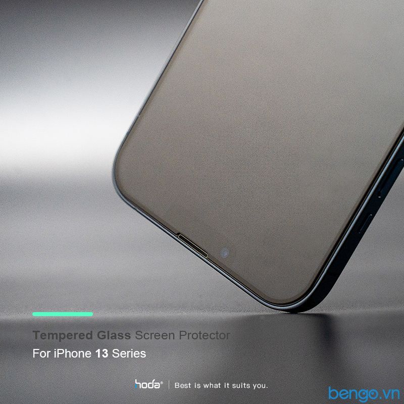  Dán Cường Lực iPhone 13 Pro Max HODA Full Anti-Reflection Kèm Khung Dán 