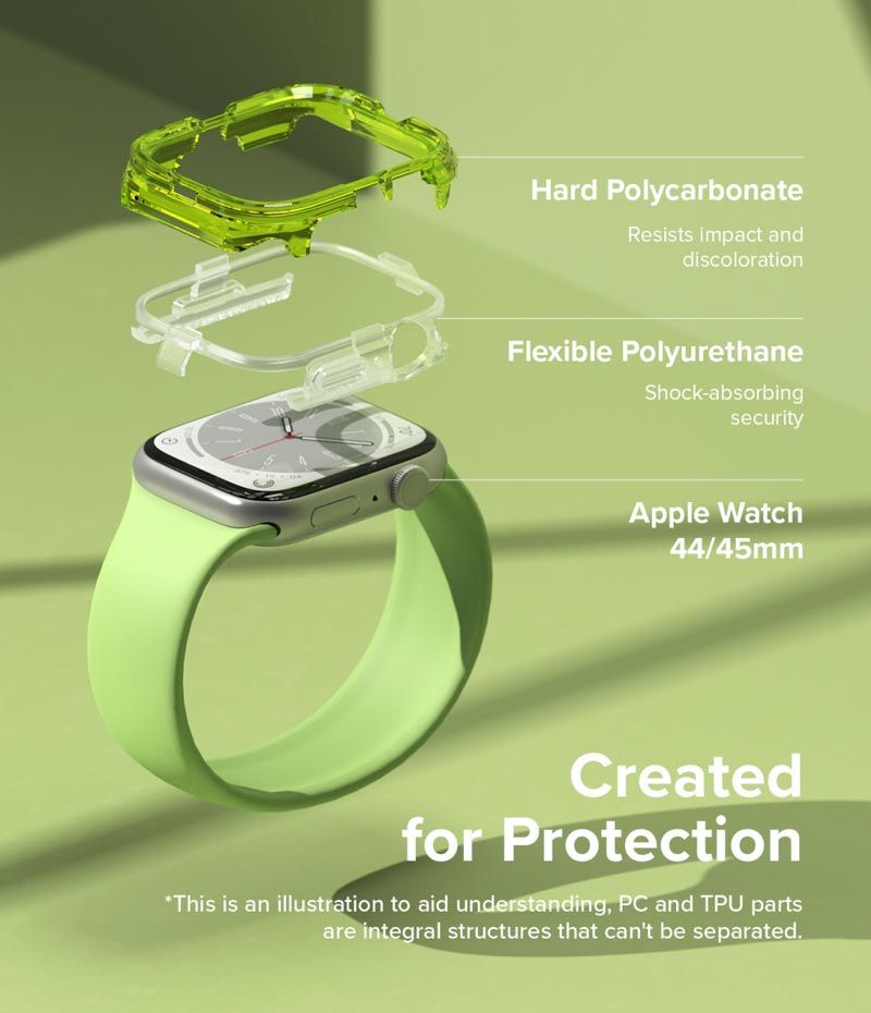  Ốp Apple Watch 9/8/7 45mm RINGKE Fusion Bumper 