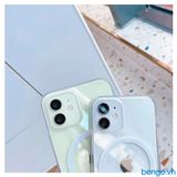  Ốp Lưng iPhone 12/12 Pro/12 Pro Max/12 Mini Mipow Magsafe Tempered Glass Clear 