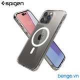  Ốp Lưng iPhone 14 Pro Max SPIGEN Crystal Hybrid MagFit White 
