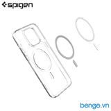  Ốp Lưng iPhone 14 Pro Max SPIGEN Crystal Hybrid MagFit White 