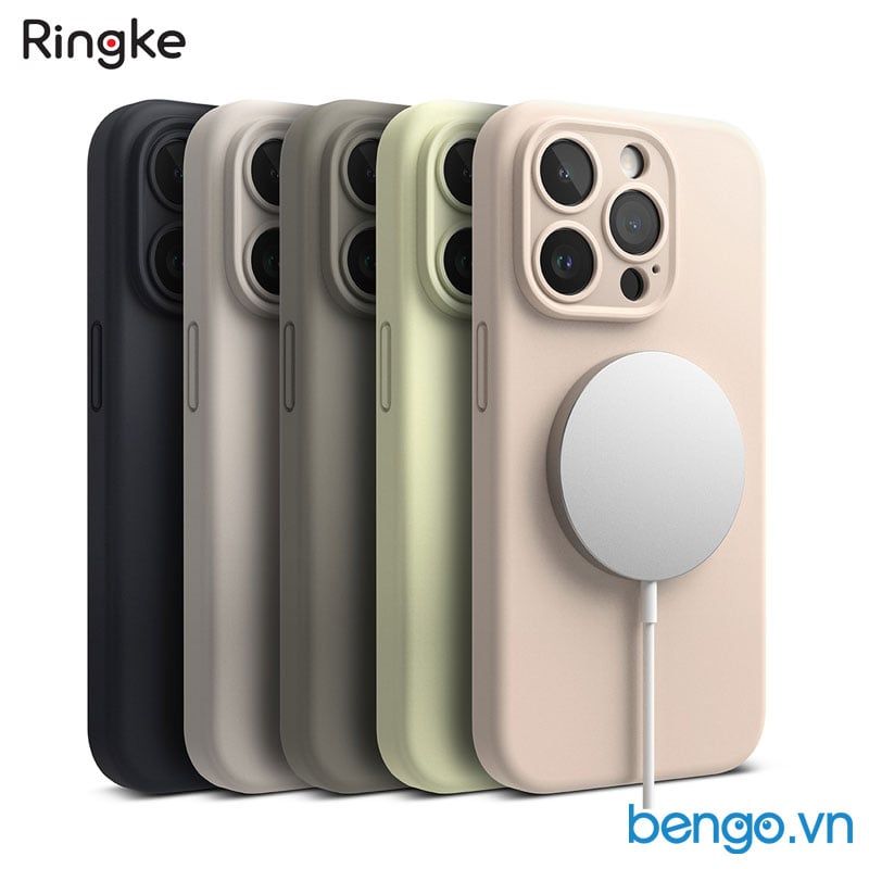  Ốp lưng iPhone 15 Pro Max/15 Pro/15 Plus/15 RINGKE Silicone Magnetic 