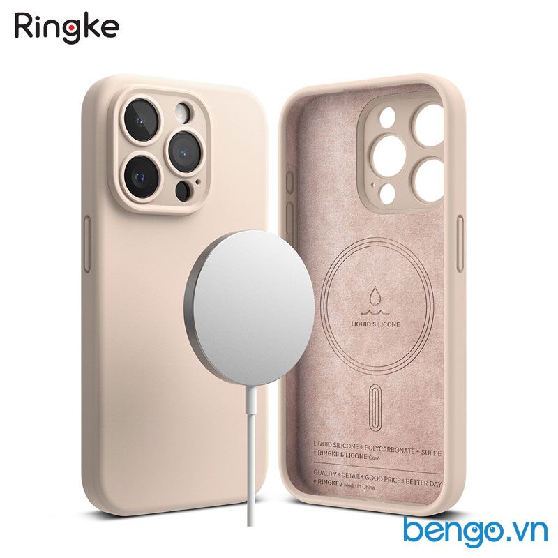  Ốp lưng iPhone 15 Pro Max/15 Pro/15 Plus/15 RINGKE Silicone Magnetic 