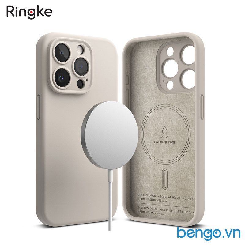  Ốp lưng iPhone 15 Pro Max/15 Pro/15 Plus/15 RINGKE Silicone Magnetic 