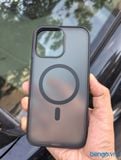  Ốp lưng iPhone 16 Pro Max Bevas Matte Smoke Magnetic (Xám trong mờ) 