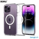  Ốp lưng iPhone 16 Pro Max Bevas Clear MagSafe (trong suốt chống ố) 