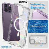  Ốp lưng iPhone 16 Pro Max Bevas Clear MagSafe (trong suốt chống ố) 