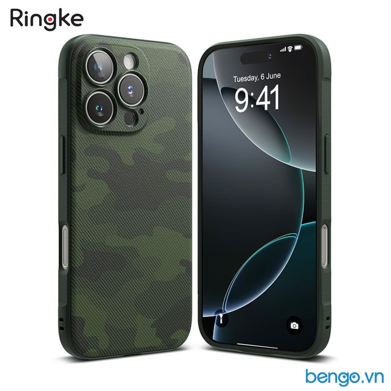  Ốp lưng iPhone 16 Pro Max/16 Pro/16 Plus/16 RINGKE Onyx 