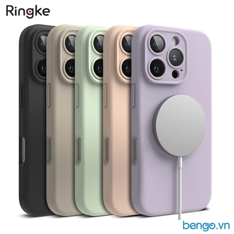  Ốp lưng iPhone 16 Pro Max/16 Pro/16 Plus/16 RINGKE Silicone Magnetic 