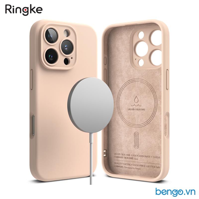  Ốp lưng iPhone 16 Pro Max/16 Pro/16 Plus/16 RINGKE Silicone Magnetic 
